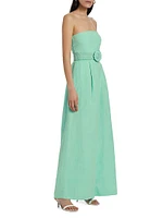 Strapless Wide-Leg Jumpsuit