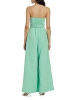 Strapless Wide-Leg Jumpsuit