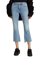 Le Crop Mini Boot-Cut Jeans