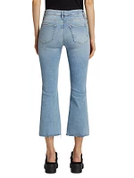 Le Crop Mini Boot-Cut Jeans