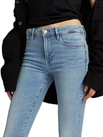 Le Crop Mini Boot-Cut Jeans