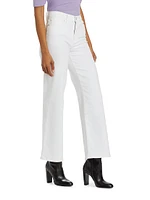 Le Slim Palazzo Mid-Rise Stretch Flare Jeans