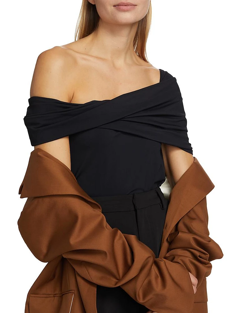 Asymmetric Off-The-Shoulder Top