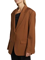 Single-Breasted Wool Blazer