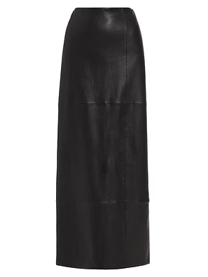 Ilana Leather Maxi Skirt