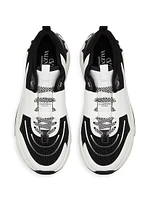 True Act Low Top Sneakers Mesh and Rubberized Fabric