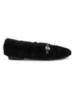 Noella Shearling Flats