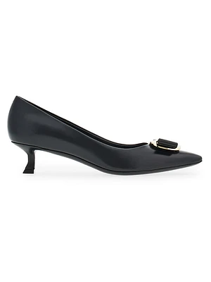 Zelma 40MM Leather Pumps