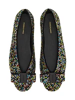 Vanna Strass-Embellished Flats