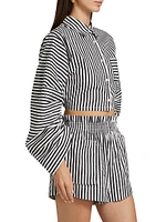 Raquel Striped Cotton Top