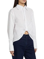 Paola Poplin Crop Shirt