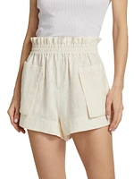 Mira Elasticized Linen Shorts