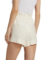 Mira Elasticized Linen Shorts