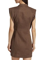 Becca Sleeveless Linen Minidress