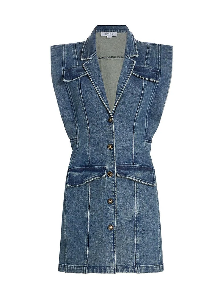 Becca Sleeveless Denim Minidress