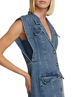 Becca Sleeveless Denim Minidress