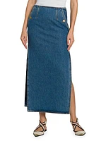 Denim Maxi Skirt