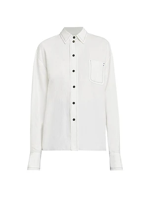 Contrast-Stitch Shirt