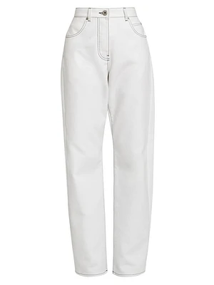 Compact Cotton Tapered Pants