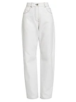 Compact Cotton Tapered Pants