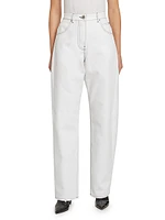 Compact Cotton Tapered Pants