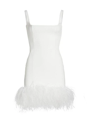 Sior Seamed Feather Minidress