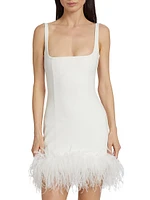 Sior Seamed Feather Minidress