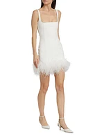 Sior Seamed Feather Minidress