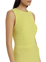 Amelie Cotton-Knit Sleeveless Midi-Dress