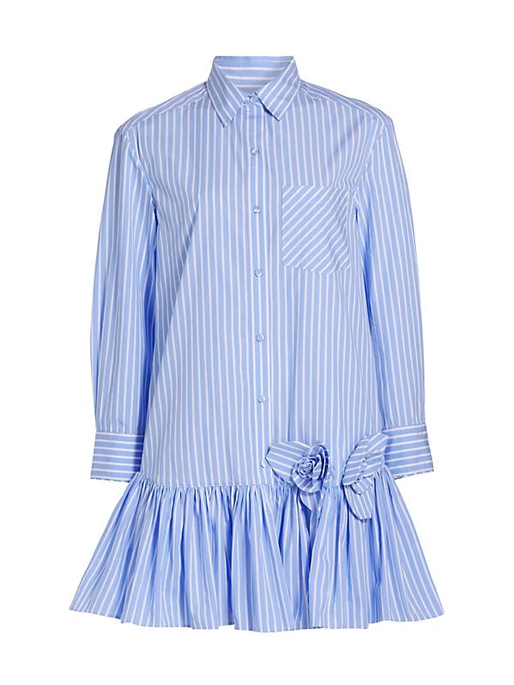 Estelle Striped Cotton Shirtdress