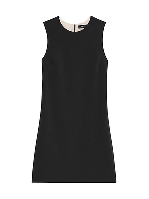 Crepe Shift Minidress