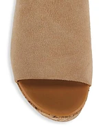 Liana 70MM Cork-Flake Suede Platform Sandals