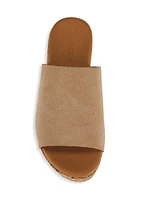 Liana 70MM Cork-Flake Suede Platform Sandals