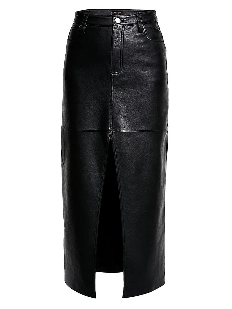 Imogen Recycled Leather Skirt