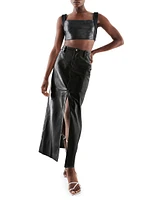 Imogen Recycled Leather Skirt