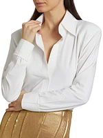 Bonded Knit Structured Shirt