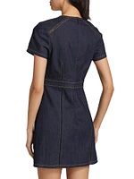 Giana Stretch Denim Minidress