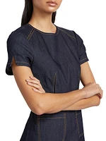 Giana Stretch Denim Minidress