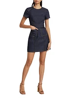 Giana Stretch Denim Minidress