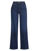 Le Slim Palazzo Wide-Leg Jeans