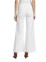 The Roller Fray Mid-Rise Wide-Leg Pants