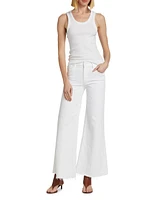 The Roller Fray Mid-Rise Wide-Leg Pants