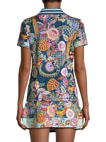 Wild Bird Floral Polo Shirt