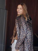 Iconic Princess Leopard Slicker Coat