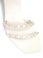 Jaiden Faux-Pearl-Embellished Sandals