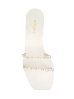 Jaiden Faux-Pearl-Embellished Sandals