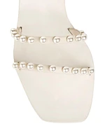 Jaiden Faux-Pearl-Embellished Sandals