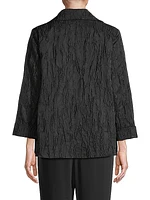 Textured Jacquard A-Line Jacket