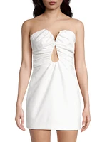 Alyson Strapless Satin Minidress