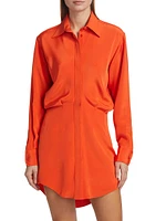 The Vera Silk Shirtdress